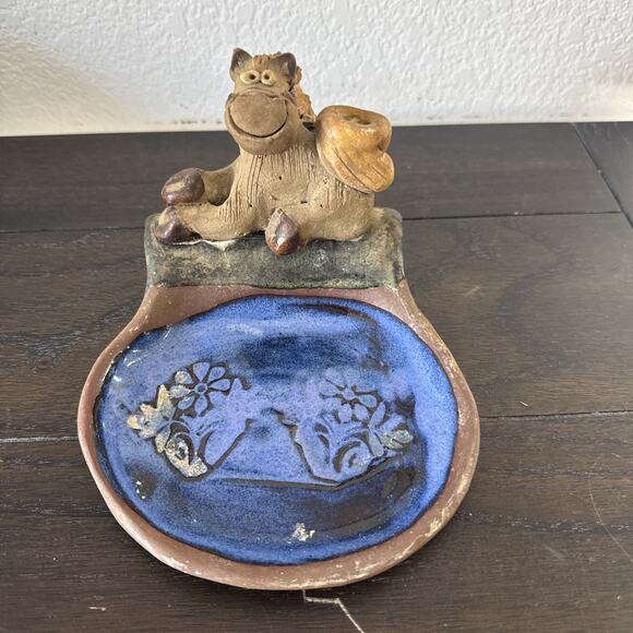Unmarked Other - VTG. ART STUDIO POTTERY WHIMSICAL TRINKET DISH